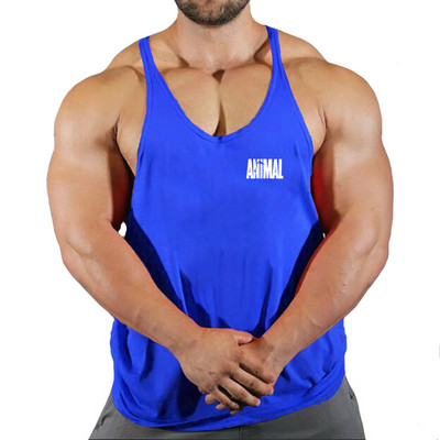 Марка Animal Gym Tank Top Мъжки фитнес облекла Мъжки бодибилдинг потници Лятно фитнес облекло за мъже Риза с жилетка без ръкави