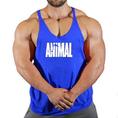 Марка Animal Gym Tank Top Мъжки фитнес облекла Мъжки бодибилдинг потници Лятно фитнес облекло за мъже Риза с жилетка без ръкави