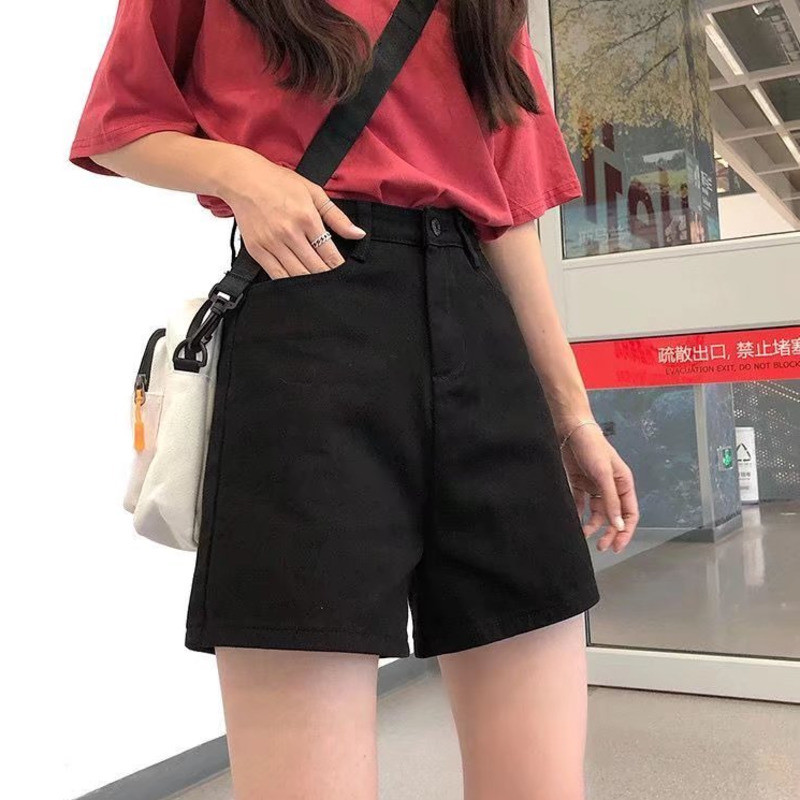 Feynzz Ležerne kratke hlače od plavog trapera Ženske seksi kratke hlače s dugmadima visokog struka i džepovima Uske kratke hlače Ljeto 2021. za plažu Ulične hlače od traperica