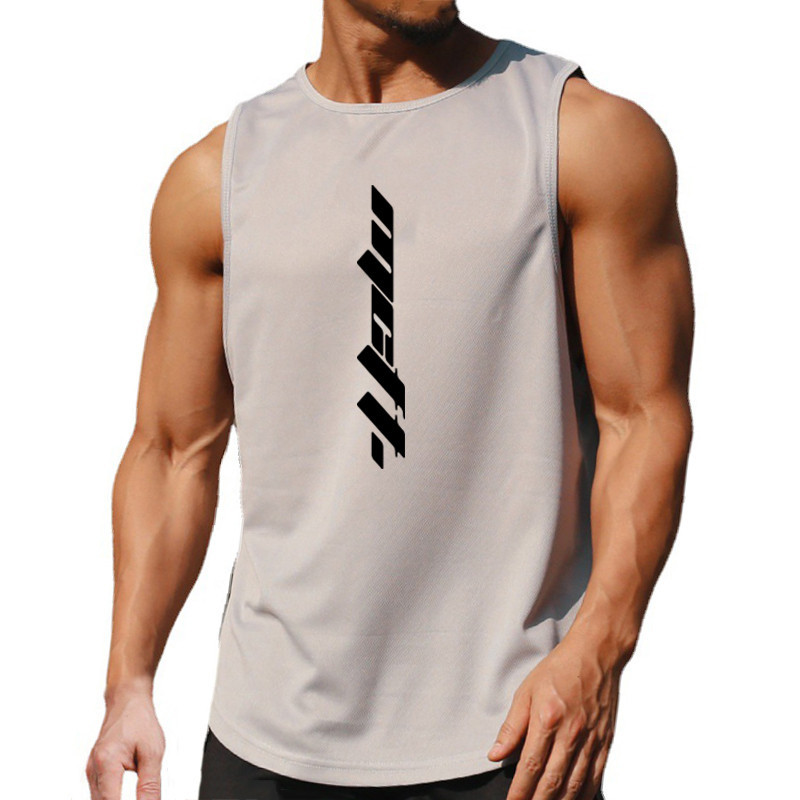 „Muscleguys“ sporto salės apranga Vyriški treniruotės viršutiniai kultūrizmo liemeniai, tinkliniai fitneso marškinėliai be rankovių, vyriški sportiniai krepšinio megztiniai