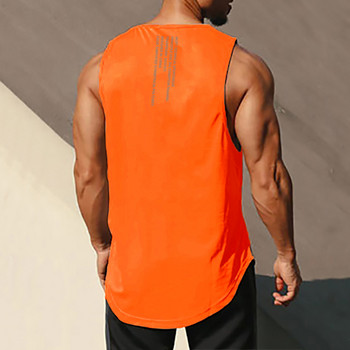 Muscleguys Gym Tank Top Men Bodybuilding Singlet Fitness Stringer Αμάνικο πουκάμισο Mesh Quick Dry Clothing Αθλητικά Μυϊκό γιλέκο