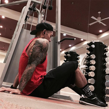 Muscle guys Bodybuilding Singlet Ανδρικό πουκάμισο μυϊκό γυμναστήριο Tank tops stringer Ανδρικό γιλέκο fitness Ανδρικά ρούχα hip hop tanktop