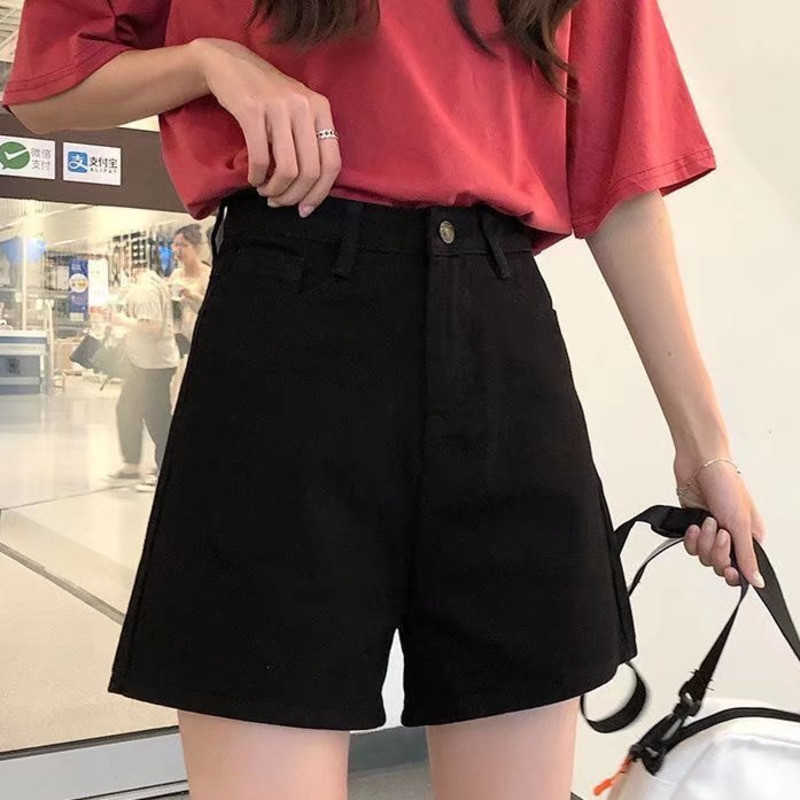 Feynzz Ležerne kratke hlače od plavog trapera Ženske seksi kratke hlače s dugmadima visokog struka i džepovima Uske kratke hlače Ljeto 2021. za plažu Ulične hlače od traperica