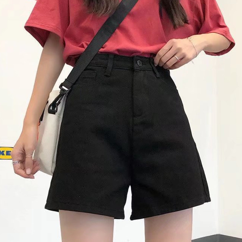 Feynzz Ležerne kratke hlače od plavog trapera Ženske seksi kratke hlače s dugmadima visokog struka i džepovima Uske kratke hlače Ljeto 2021. za plažu Ulične hlače od traperica