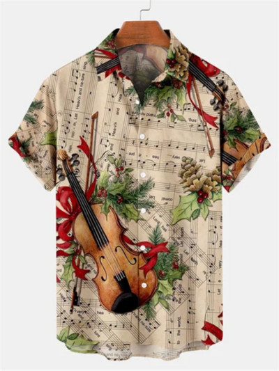 Najprodavanije 2022. Novi kreativni 3D digitalni crno-bijeli MREŽASTI kolaž Preklop s uzorkom Blagdanska slobodno vrijeme Košulja kratkih rukava S - 5xl