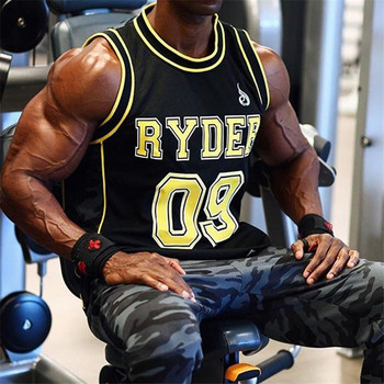 Αντρικό καλοκαιρινό περιστασιακό γιλέκο Ανδρικά Bodybuilding Tank Tops Γυμναστήριο Γυμναστήριο που αναπνέει Αμάνικο πουκάμισο Ρούχα Stringer Μονό