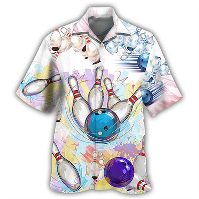 2023 New Hawaii meeste särgid Klassikalised vintage Bowlingu särgid Meestele Lahtine Oversize T-särk Meeste rõivad Camisas De Hombre