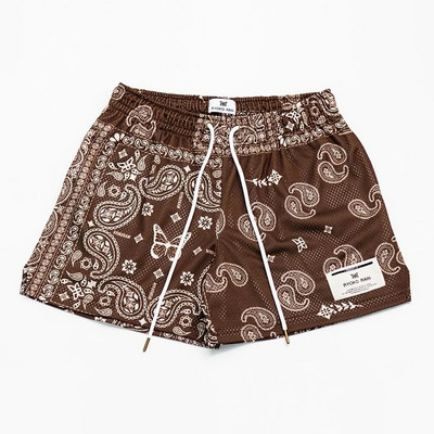 RYOKO RAIN Νέο καλοκαιρινό ανδρικό σορτς ανδρικό και γυναικείο μόδας beachside casual παντελόνι από διχτυωτό αθλητικό τέταρτο παντελόνι που στεγνώνει γρήγορα