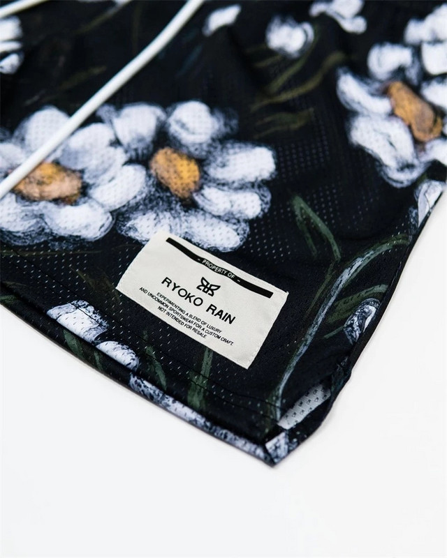 RYOKO RAIN Νέο καλοκαιρινό ανδρικό σορτς ανδρικό και γυναικείο μόδας beachside casual παντελόνι από διχτυωτό αθλητικό τέταρτο παντελόνι που στεγνώνει γρήγορα