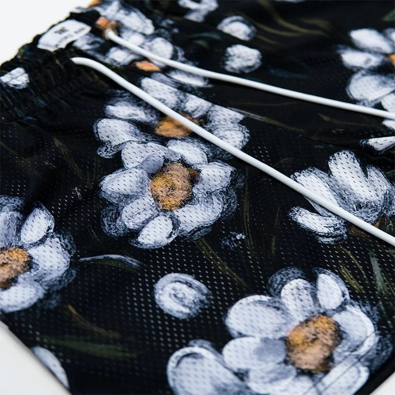 RYOKO RAIN Νέο καλοκαιρινό ανδρικό σορτς ανδρικό και γυναικείο μόδας beachside casual παντελόνι από διχτυωτό αθλητικό τέταρτο παντελόνι που στεγνώνει γρήγορα