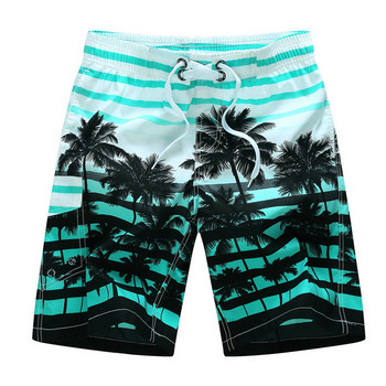 2022 Нови летни плажни мъжки къси панталони с принт Ежедневни бързосъхнещи бордови шорти Bermuda Mens Short Pants M-5XL 21 цвята