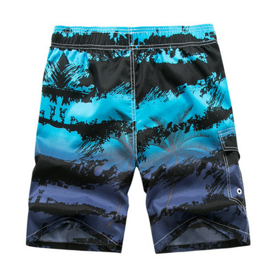 2022 Νέο καλοκαιρινό ανδρικό σορτς παραλίας εκτύπωσης Casual Quick Dry Board Σορτς Bermuda Ανδρικό κοντό παντελόνι M-5XL 21 χρώματα