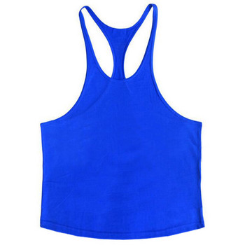 Επώνυμα ρούχα γυμναστικής Bodybuilding Stringer Tank Top Ανδρικά αθλητικά πουκάμισα Μυϊκά γιλέκα Βαμβακερά μπλουζάκια μονό