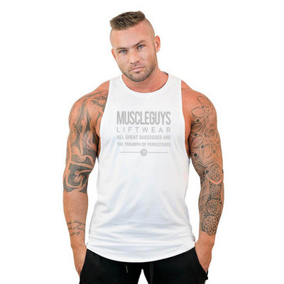 Brand Odjeća Muškarci Gym Singlet Muscle Stringer Majice bez rukava Fitness Sport Košulja bez rukava Y BACK Racer Workout Tops Vest