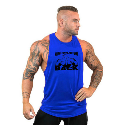 Brand Odjeća Muškarci Gym Singlet Muscle Stringer Majice bez rukava Fitness Sport Košulja bez rukava Y BACK Racer Workout Tops Vest