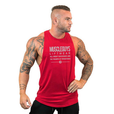 Brand Odjeća Muškarci Gym Singlet Muscle Stringer Majice bez rukava Fitness Sport Košulja bez rukava Y BACK Racer Workout Tops Vest