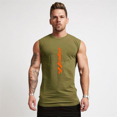 Tricou de vară pentru gimnastică Cămașă fără mâneci antrenament pentru bărbați Îmbrăcăminte culturism Fitness Îmbrăcăminte sportivă pentru bărbați Veste musculare Maiouri pentru bărbați