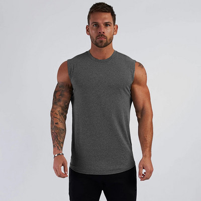 Tricou de vară pentru gimnastică Cămașă fără mâneci antrenament pentru bărbați Îmbrăcăminte culturism Fitness Îmbrăcăminte sportivă pentru bărbați Veste musculare Maiouri pentru bărbați