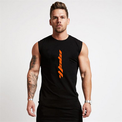 Tricou de vară pentru gimnastică Cămașă fără mâneci antrenament pentru bărbați Îmbrăcăminte culturism Fitness Îmbrăcăminte sportivă pentru bărbați Veste musculare Maiouri pentru bărbați