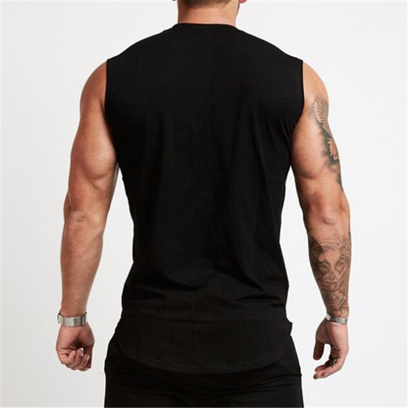 Tricou de vară pentru gimnastică Cămașă fără mâneci antrenament pentru bărbați Îmbrăcăminte culturism Fitness Îmbrăcăminte sportivă pentru bărbați Veste musculare Maiouri pentru bărbați
