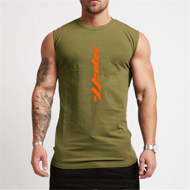 Tricou de vară pentru gimnastică Cămașă fără mâneci antrenament pentru bărbați Îmbrăcăminte culturism Fitness Îmbrăcăminte sportivă pentru bărbați Veste musculare Maiouri pentru bărbați