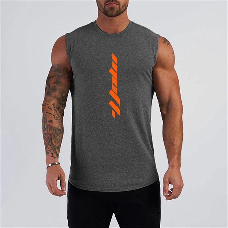 Tricou de vară pentru gimnastică Cămașă fără mâneci antrenament pentru bărbați Îmbrăcăminte culturism Fitness Îmbrăcăminte sportivă pentru bărbați Veste musculare Maiouri pentru bărbați