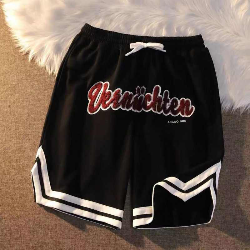 Labave ležerne kratke hlače s slovnim vezom, ženske ljetne 2022. y2k vintage ulične sportske kratke hlače za par ženske kratke hlače muške