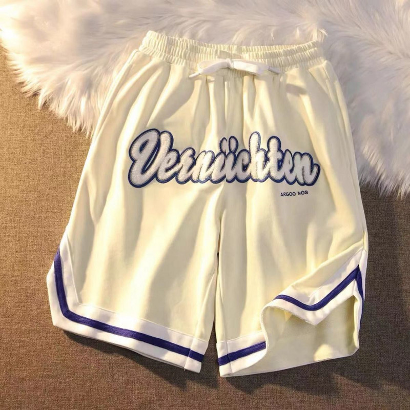 Labave ležerne kratke hlače s slovnim vezom, ženske ljetne 2022. y2k vintage ulične sportske kratke hlače za par ženske kratke hlače muške