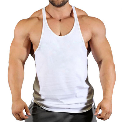 Noi sosiri Bodybuilding stringer tank top Cămașă fără mâneci pentru gimnastică bărbați Fitness Vest Singlet sportswear workout tanktop