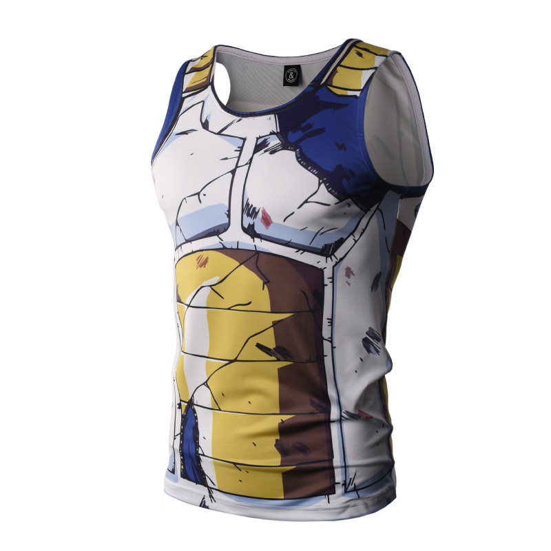 3D Anime Tank Tops Ανδρικά φανελάκια Anime Μονό Μπλουζ μπλουζάκια Goku Γιλέκο Fitness Ανδρικά ρούχα bodybuilding Streetwear ZOOTOP BEAR