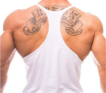 Γυμναστήριο Προπόνηση Αμάνικο πουκάμισο Stringer Tank Top Ανδρικό Bodybuilding Ρούχα Fitness Ανδρικά αθλητικά γιλέκα Μυϊκά μονόχρωμα βαμβακερά