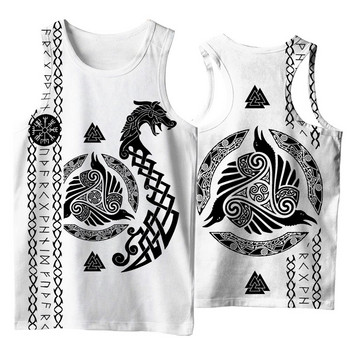 Tree Of Life symbol Tattoo Raven 3D Printed мъжка риза, жилетка Harajuku Fashion Sleeveless T-shirt лятна улица Унисекс потници