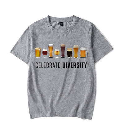CELEBRATE DIVERSITY Cămașă Beer Man Funny Brother Summer Tricouri bărbați Iubitorul de bere Tricouri unisex Tricou supradimensionat Camiseta