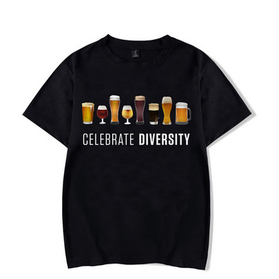 CELEBRATE DIVERSITY Cămașă Beer Man Funny Brother Summer Tricouri bărbați Iubitorul de bere Tricouri unisex Tricou supradimensionat Camiseta