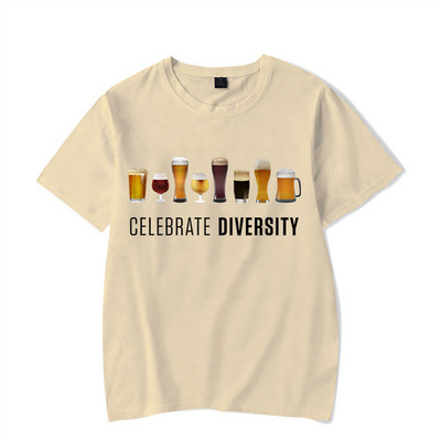 CELEBRATE DIVERSITY Cămașă Beer Man Funny Brother Summer Tricouri bărbați Iubitorul de bere Tricouri unisex Tricou supradimensionat Camiseta