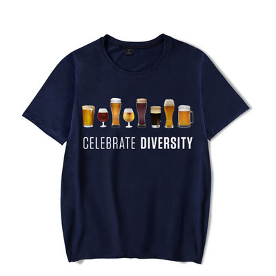 CELEBRATE DIVERSITY Cămașă Beer Man Funny Brother Summer Tricouri bărbați Iubitorul de bere Tricouri unisex Tricou supradimensionat Camiseta