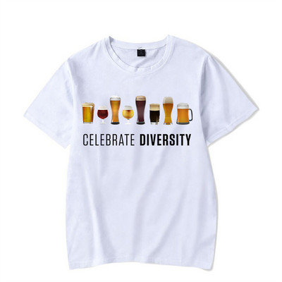 CELEBRATE DIVERSITY Cămașă Beer Man Funny Brother Summer Tricouri bărbați Iubitorul de bere Tricouri unisex Tricou supradimensionat Camiseta