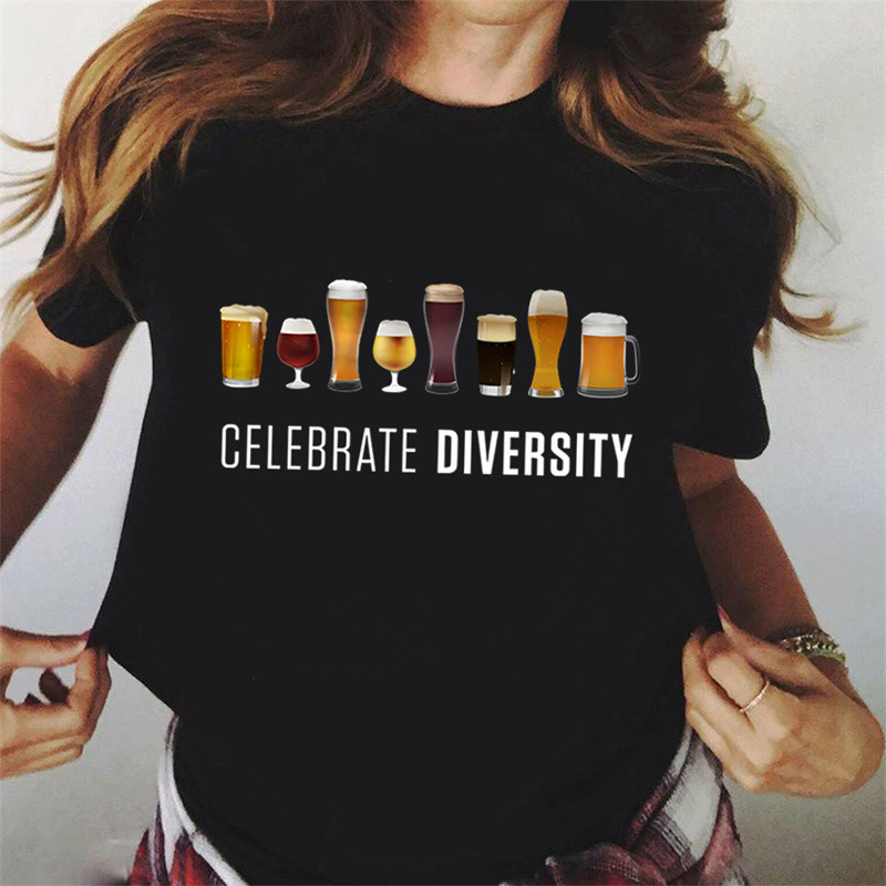 CELEBRATE DIVERSITY Cămașă Beer Man Funny Brother Summer Tricouri bărbați Iubitorul de bere Tricouri unisex Tricou supradimensionat Camiseta