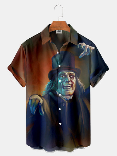 3d muška odjeća Horor film Hannibal Likovi Havajske muške košulje 2023. Dizajnerske ležerne ulične majice za nastupe