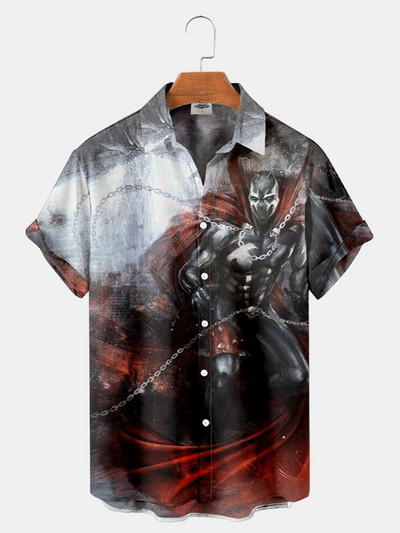 3d muška odjeća Horor film Hannibal Likovi Havajske muške košulje 2023. Dizajnerske ležerne ulične majice za nastupe