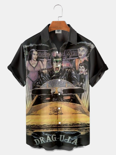 3d muška odjeća Horor film Hannibal Likovi Havajske muške košulje 2023. Dizajnerske ležerne ulične majice za nastupe