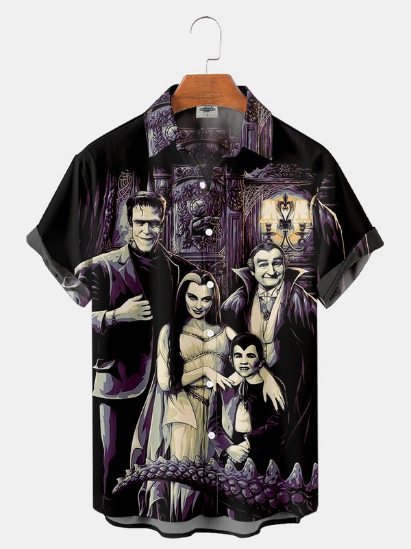 3d muška odjeća Horor film Hannibal Likovi Havajske muške košulje 2023. Dizajnerske ležerne ulične majice za nastupe