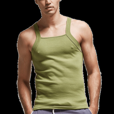 Meeste moevest kodune magamine vabaaja meeste Colete puuvillane särk, massiivne puuvillane särk Seksikas top riided varrukateta rõivas