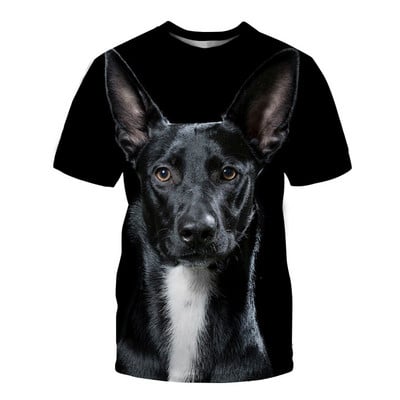 2022-es új 3D kutyanyomott pólók férfiaknak S póló Hip Hop nyári utcai viselet macskapóló Vicces rövid ujjú felsők Alkalmi Hotsell