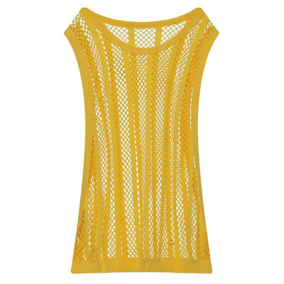 Muške majice bez rukava Mrežasti bez rukava s O-izrezom Prozirni prsluci Bočni razrez Seksi muška gornja odjeća Majice ulične sportske majice za fitnes