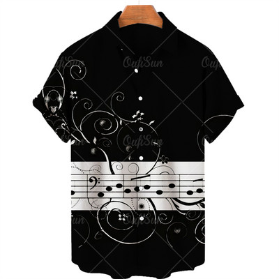 2022., muška havajska košulja kratkih rukava, ležerna glazba, široka muška majica velikih veličina, najbolja izravna prodaja, ljeto na plaži