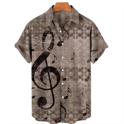2022., muška havajska košulja kratkih rukava, ležerna glazba, široka muška majica velikih veličina, najbolja izravna prodaja, ljeto na plaži