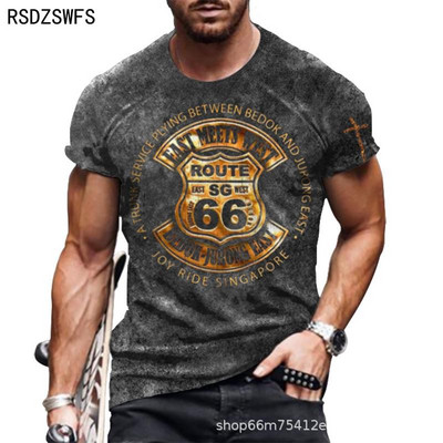 Új, személyre szabott, rövid ujjú férfi 3D digitális nyomtatás Férfi póló 2021 nyári nagyméretű O nyakú póló Férfi divat felsők