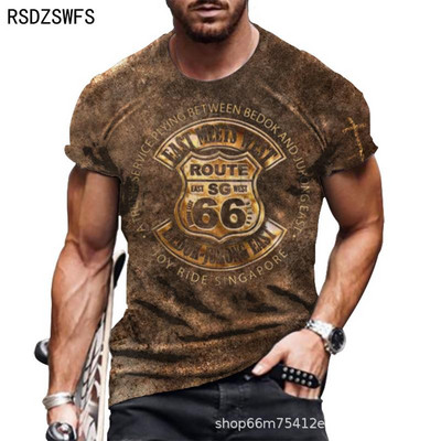 Új, személyre szabott, rövid ujjú férfi 3D digitális nyomtatás Férfi póló 2021 nyári nagyméretű O nyakú póló Férfi divat felsők