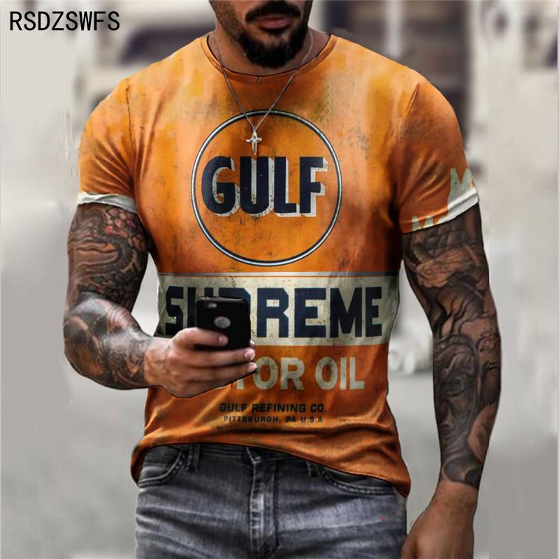 Új, személyre szabott, rövid ujjú férfi 3D digitális nyomtatás Férfi póló 2021 nyári nagyméretű O nyakú póló Férfi divat felsők